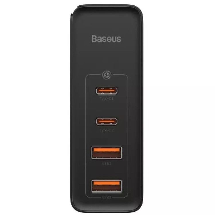 شارژر دیواری 100 وات 4 پورت بیسوس مدل GaN2 Pro به همراه کابل USB-C