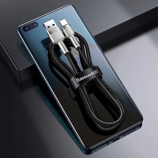 کابل تبدیل USB به USB-C بیسوس مدل CAKF000201 66W طول 2 متر