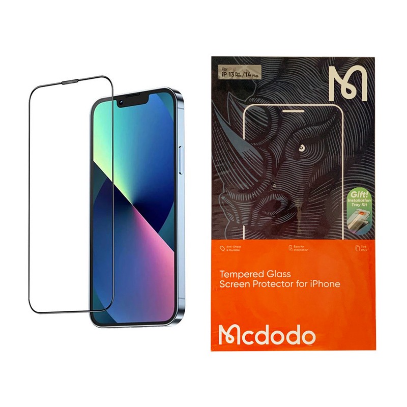 محافظ صفحه نمایش مک دودو مدل PF-4303 مناسب برای گوشی موبایل اپل iPhone 13 Pro Max 14 Plus بسته دو عددی