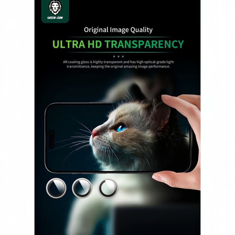 محافظ لنز دوربین گرین لاین مدل Classic مناسب برای گوشی موبایل اپل iPhone 16 Pro 16 ProMax