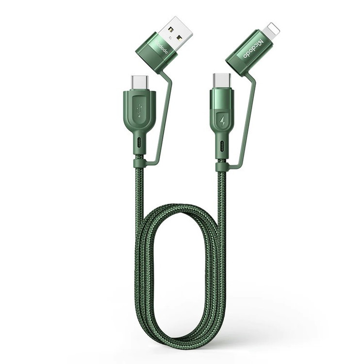 کابل تبدیل USB-C USB به لایتنینگ USB-C مک دودو مدل Multifunctional PD 60w طول 1.2 متر