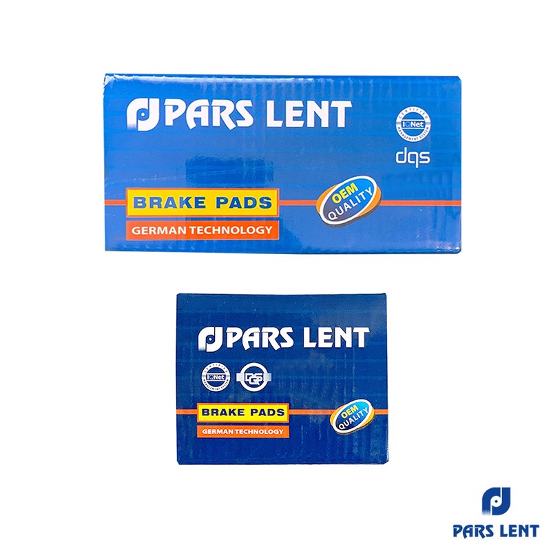 لنت ترمز جلو دیسکی خودرو لنت پارس کد 1-80139 چهار جفت مناسب برای لیفان X60 به همراه لنت ترمز عقب