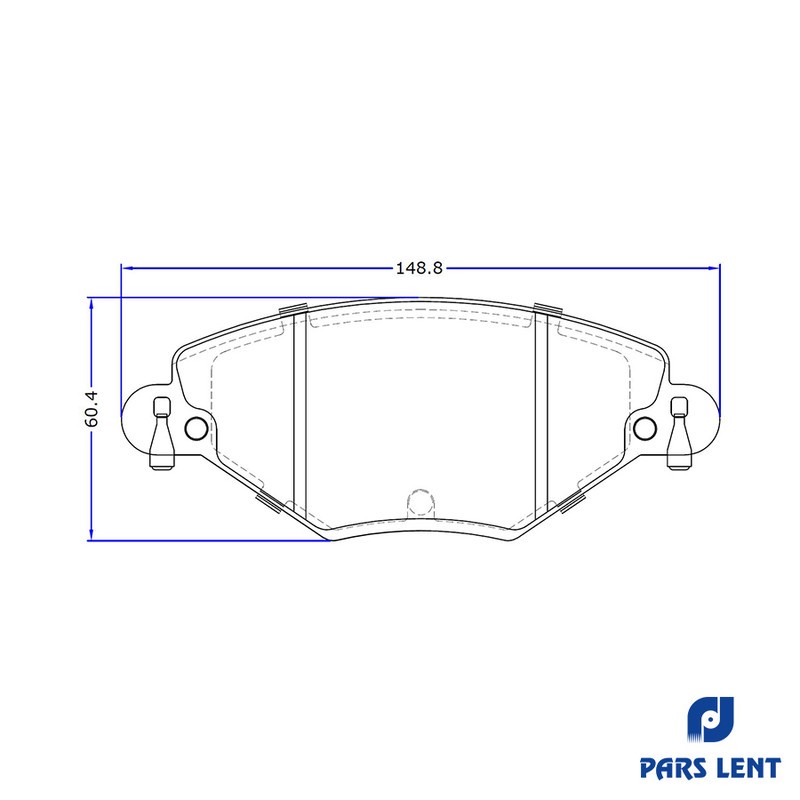 لنت ترمز جلو لنت پارس کد 23277 دو جفت مناسب برای سیتروئن C5
