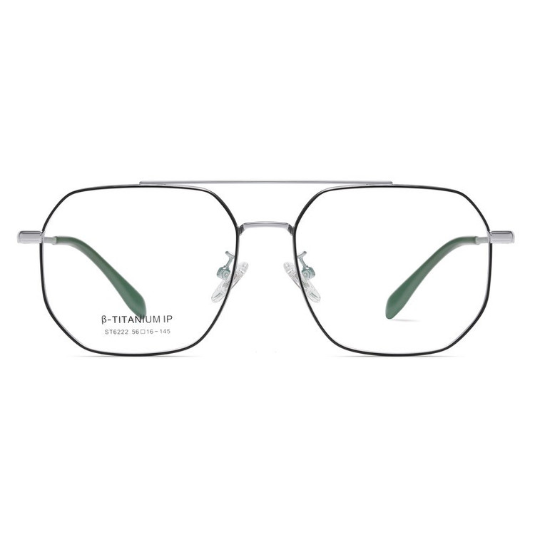 فریم عینک طبی چند ضلعی مدل ST6222C125-P298 مناسب برای انواع صورت