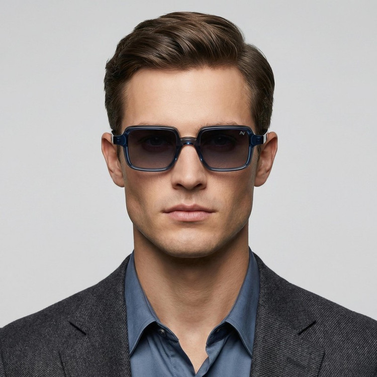 عینک آفتابی مستطیلی آلبرت وگ مدل S32130C3 Acetate Avantgarde Visionary
