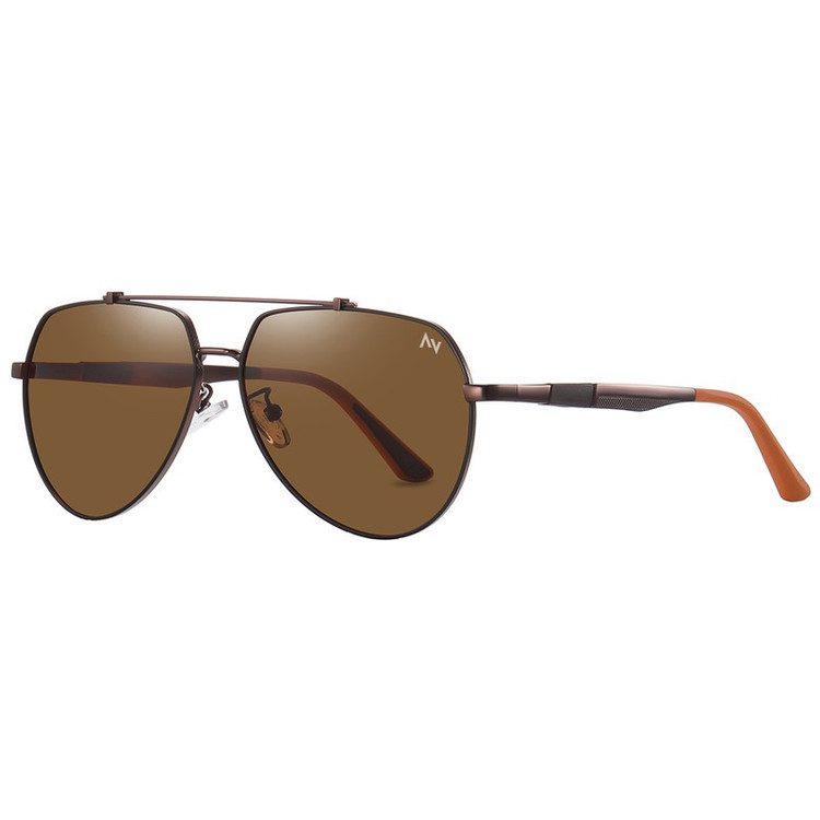 عینک آفتابی خلبانی مردانه آلبرت وگ مدل 6322C108P112 Polarized Avantgarde Visionary
