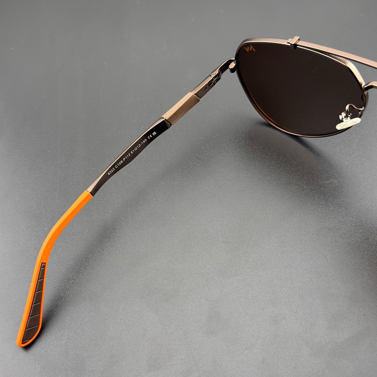 عینک آفتابی خلبانی مردانه آلبرت وگ مدل 6322C108P112 Polarized Avantgarde Visionary