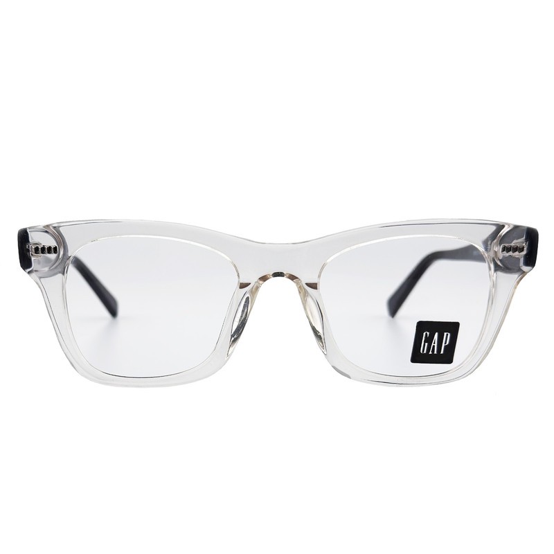 فریم عینک طبی ویفرر (Wayfarer) گپ مدل 8002C3 Transparent Pearl River مناسب برای صورت بیضی، گرد