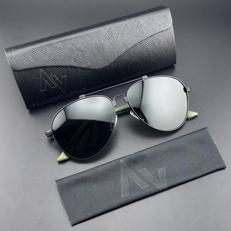 عینک آفتابی خلبانی (Aviator) مردانه آلبرت وگ مدل JS8528-C04-P144 Polarized Flex