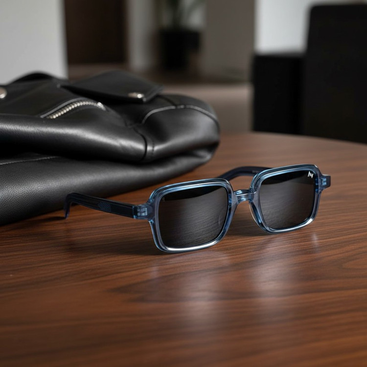 عینک آفتابی مستطیلی آلبرت وگ مدل S32130-C3 Acetate Avantgarde Visionary