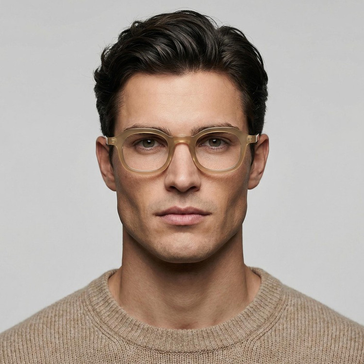 فریم عینک طبی مربعی آلبرت وگ مدل S31104-C3-1 Acetate مناسب برای صورت گرد و بیضی