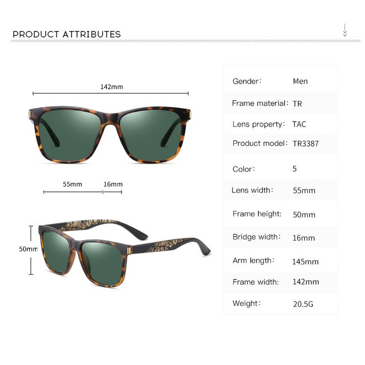 عینک آفتابی مدل TR3387C177-P25 Polarized Albert