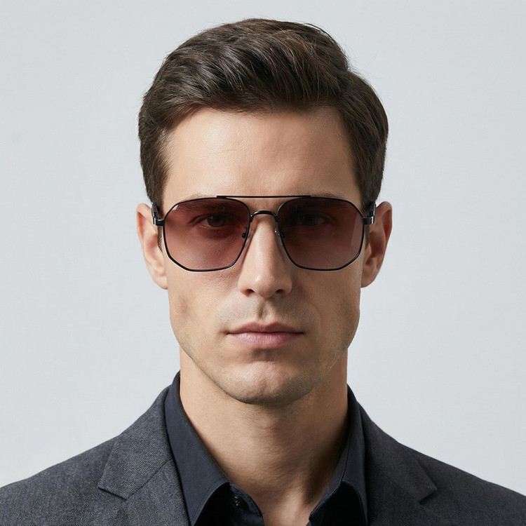 عینک آفتابی چند ضلعی آلبرت وگ مدل 6314C04-P129 Polarized Avantgarde Visionary