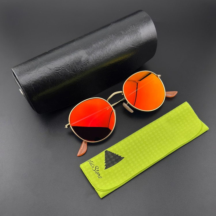 عینک آفتابی گرد مدل P3447-3 Polarized Apricot