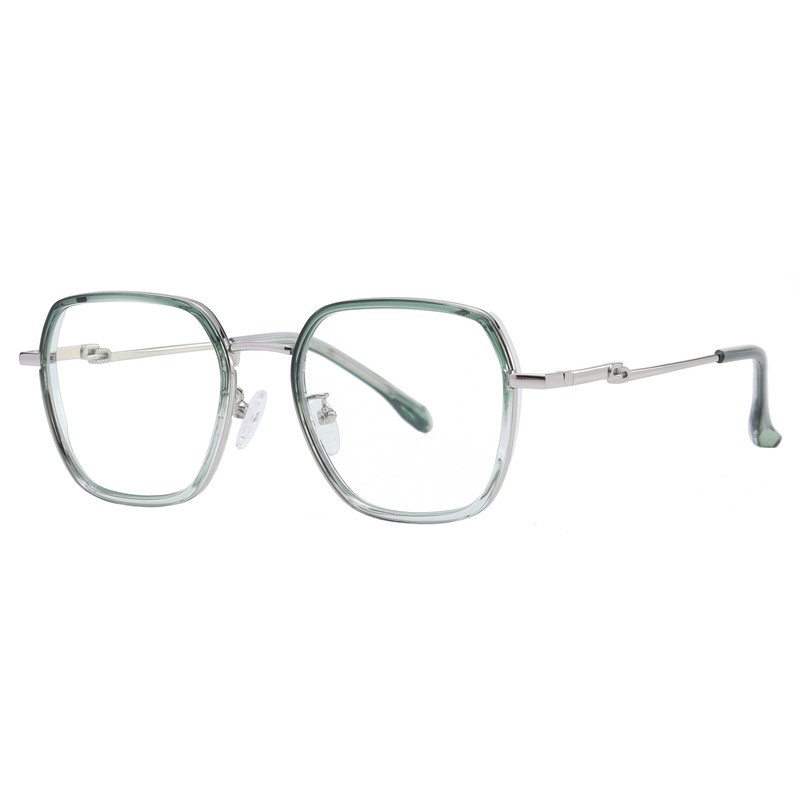فریم عینک طبی مربعی زنانه مدل TJ837 C432-p81 Contrast Pearl Harbor مناسب برای صورت بیضی