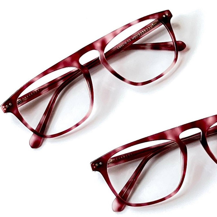 فریم عینک طبی زنانه مدل CB5219 Acetate Deep Mauve Pattern