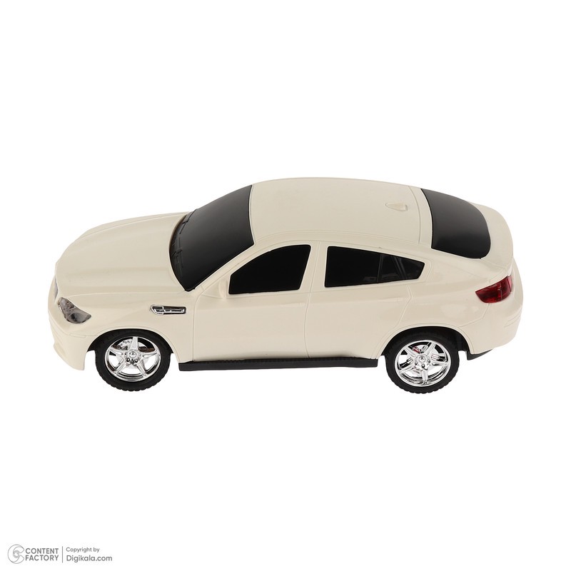 ماشین بازی کنترلی مدل سواری طرح BMW دارای چراغ و قابلیت حرکت در چهار جهت جلو، عقب، چپ و راست، بدنه پلاستیکی سبک و ابع...