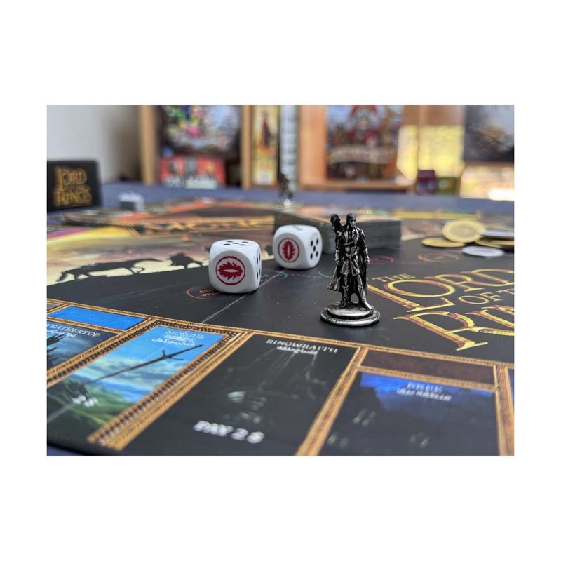 بازی فکری مونوپولی ارباب حلقه ها فکرآوران مدل Monopoly بازی استراتژیک 2 تا 6 نفره با کنترل حلقه قدرت، نقش آفرینی، جمع...