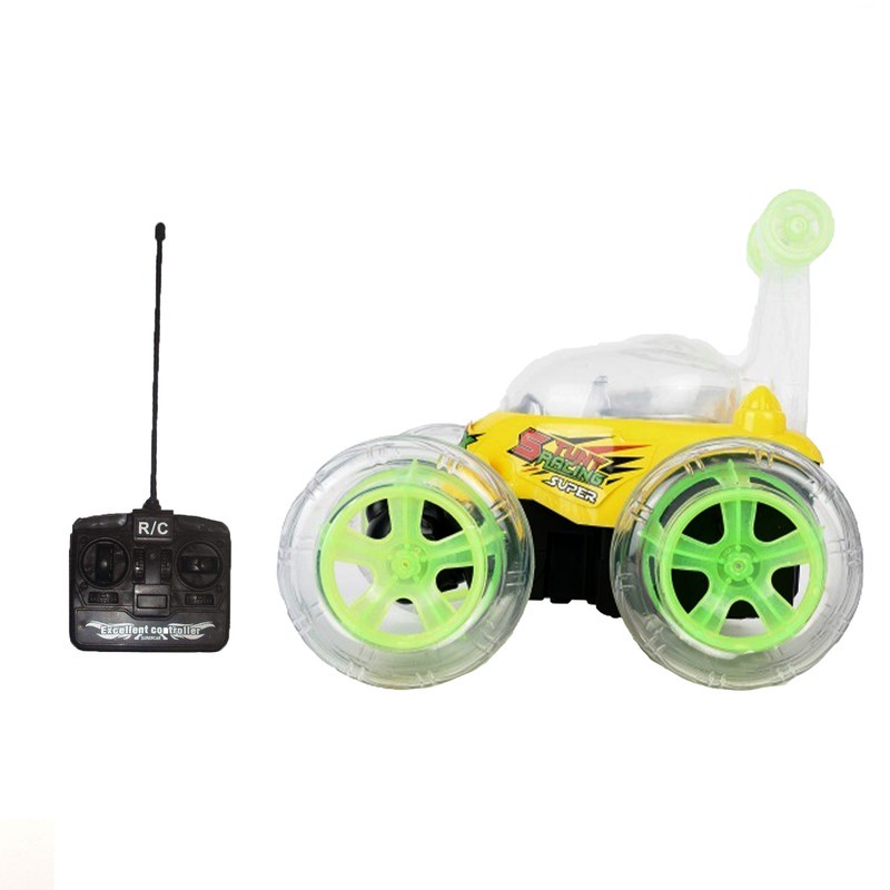 ماشین کنترلی مدل دیوانه با قابلیت حرکت در 5 جهت و چرخش 360 درجه، دارای چراغ و افکت صوتی، مناسب حرکت روی سطوح مختلف، ط...