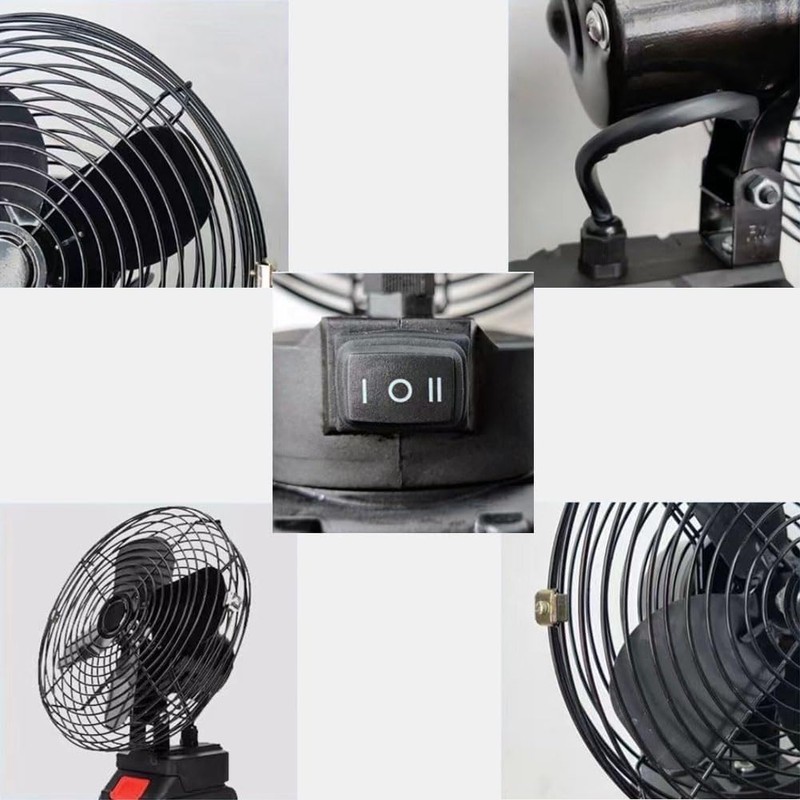پنکه شارژی لیتیوم مدل EJ-81484-7 ظرفیت 4500 میلی آمپر ساعت