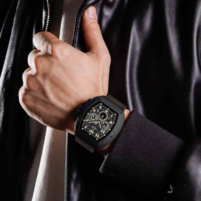 ساعت مچی عقربه ای مردانه نیوی فورس مدل NF8053 BR BK CR