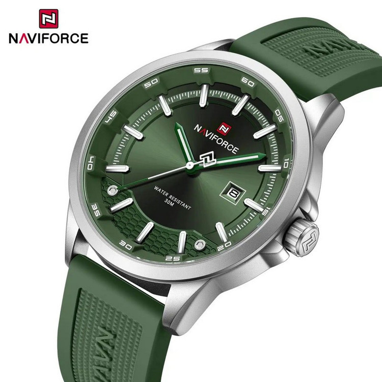 ساعت مچی عقربه ای مردانه کوارتز نیوی فورس مدل تقویمدار کد NF9248