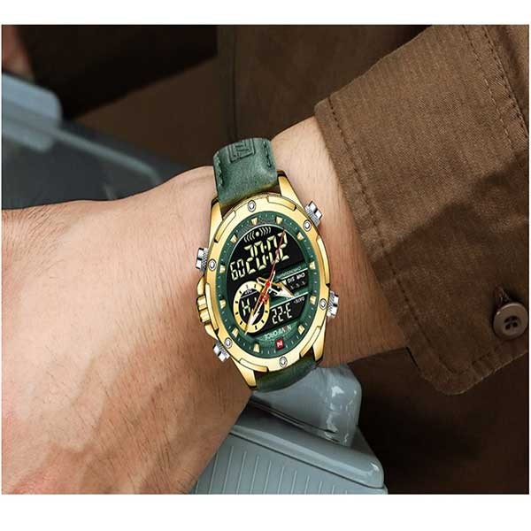ساعت مچی عقربه ای کوارتز مردانه نیوی فورس مدل NF9208 G GN