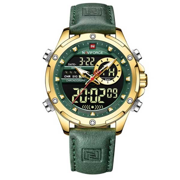 ساعت مچی عقربه ای کوارتز مردانه نیوی فورس مدل NF9208 G GN