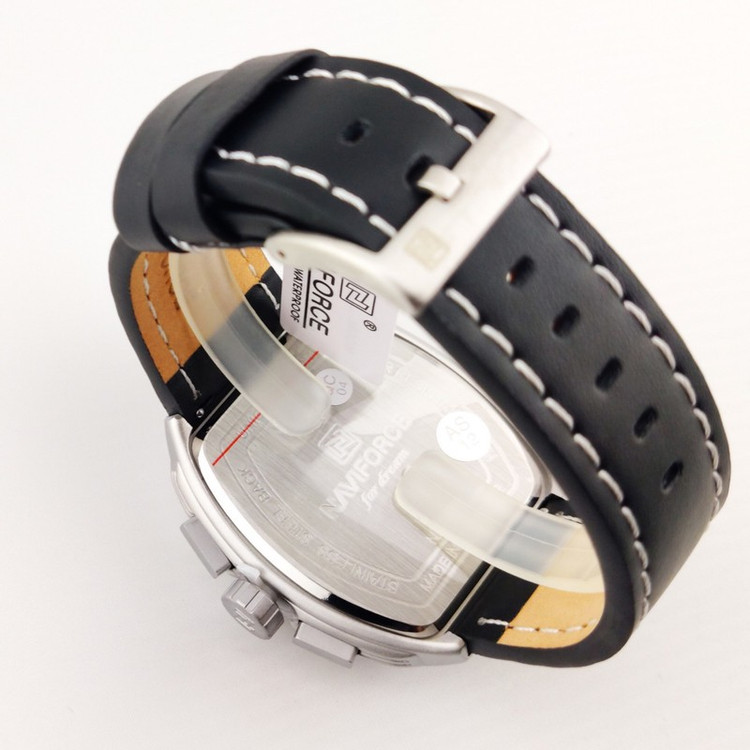 ساعت مچی عقربه ای مردانه نیوی فورس کوارتز مدل فول تایم کد NF8053SSB
