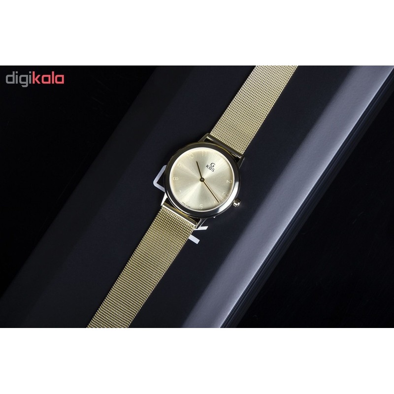 ست ساعت مچی عقربه ای زنانه و مردانه جی کی بی اس کد SN-2535-GG
