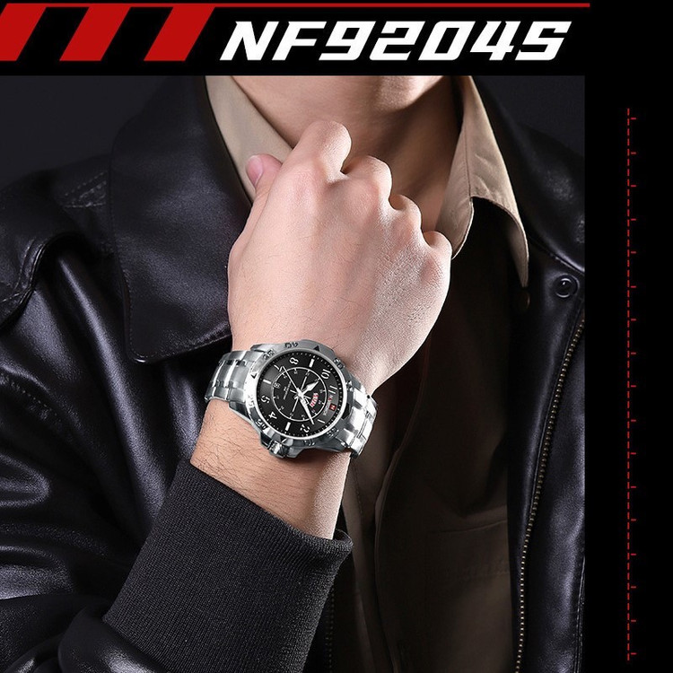 ساعت مچی عقربه ای کوارتز مردانه نیوی فورس مدل NF9204SBS
