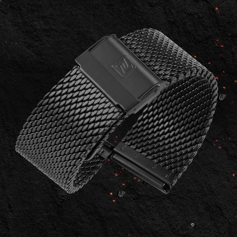 ساعت مچی عقربه ای مردانه نیوی فورس مدل NF9110BKR بند حصیری