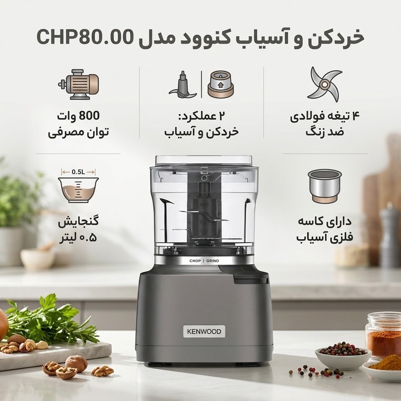 خردکن کنوود مدل CHP80.00