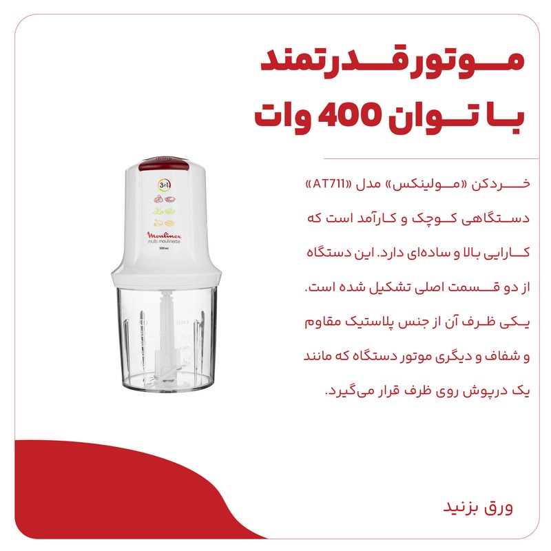 خردکن مولینکس مدل AT711
