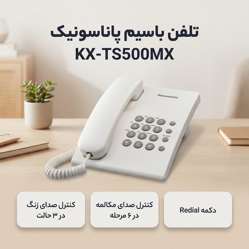 تلفن باسیم پاناسونیک KX-TS500MX