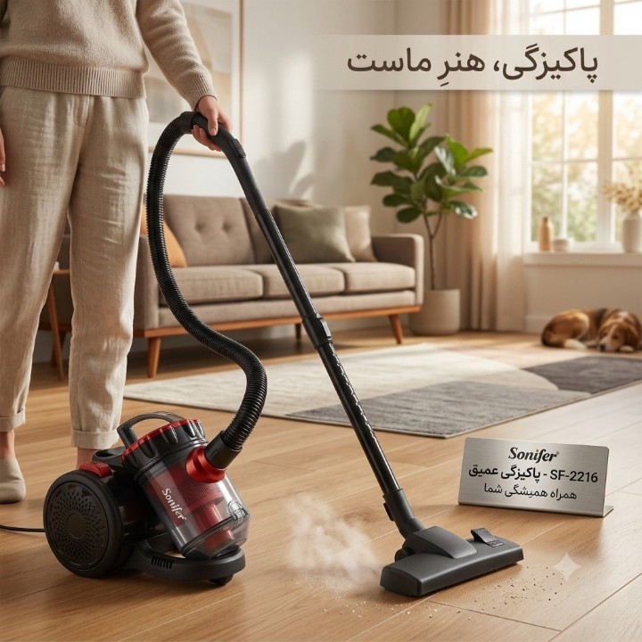 جاروبرقی مخزن دار 1000 وات سونیفر مدل 2216