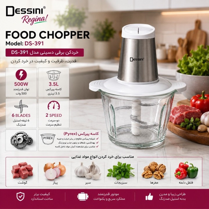 خردکن 3000 میلی لیتر دسینی مدل DS391