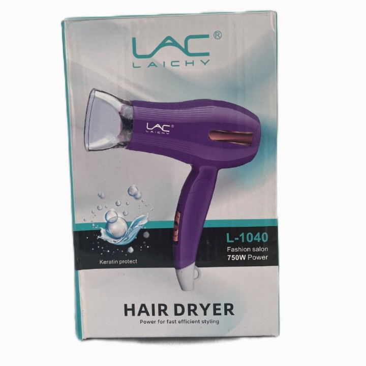 سشوار حرفه ای مسافرتی LAC مدل L-1040 با توان 750 وات