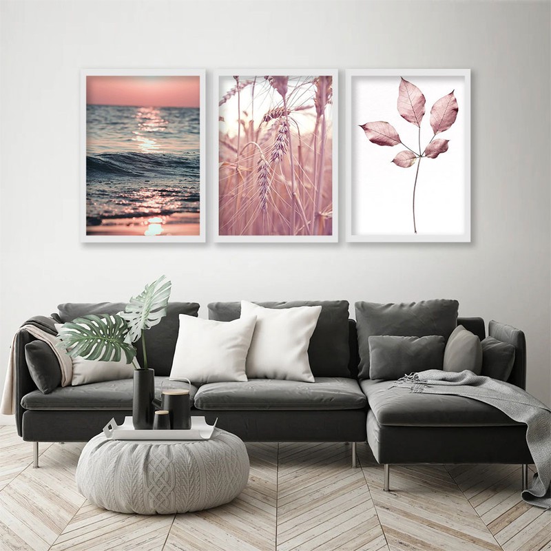 تابلو صبا طرح مدل دکوراتیو کد A114dw مجموعه 3 عددی