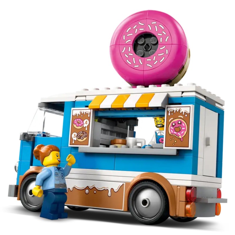 لگو 196 تکه سری سیتی مدل Donut Truck کد 60452