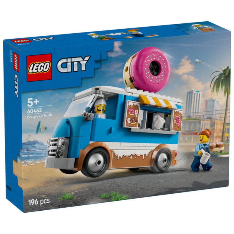 لگو 196 تکه سری سیتی مدل Donut Truck کد 60452