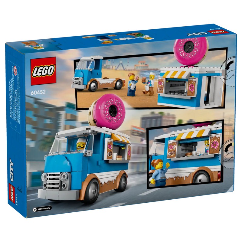 لگو 196 تکه سری سیتی مدل Donut Truck کد 60452