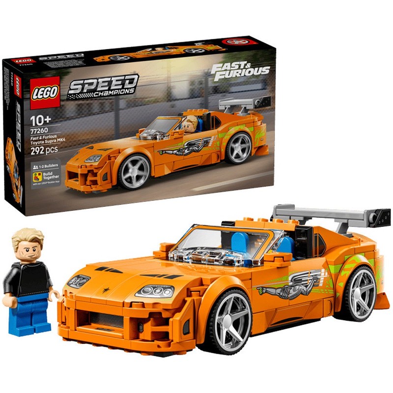 لگو 292 تکه سری اسپید مدل Fast amp Furious Toyota Supra MK4 کد 77260