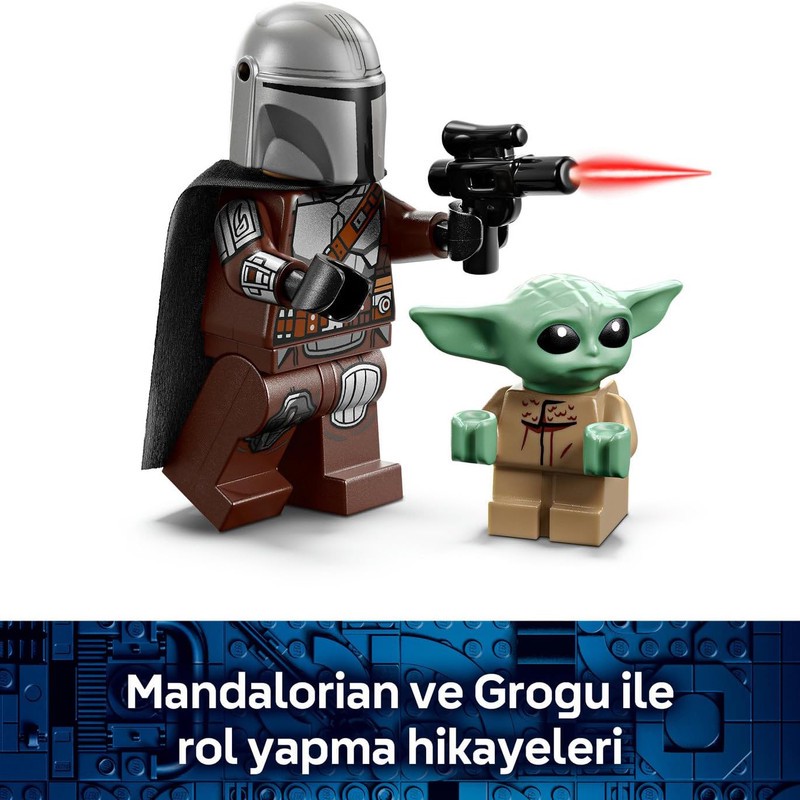 لگو 58 تکه سری استار وارز مدل The Mandalorian Grogu s Speeder Bike کد 75436