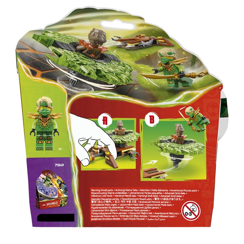 لگو 52 تکه سری نینجاگو مدل Lloyd vs. Earth Monster Spinner کد 71850