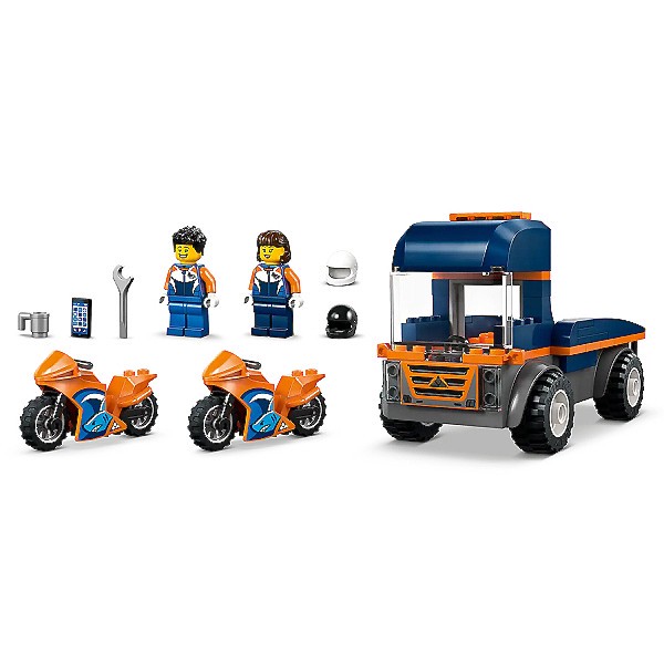 لگو 88 تکه سری سیتی مدل Motorcycle Transporter 60491