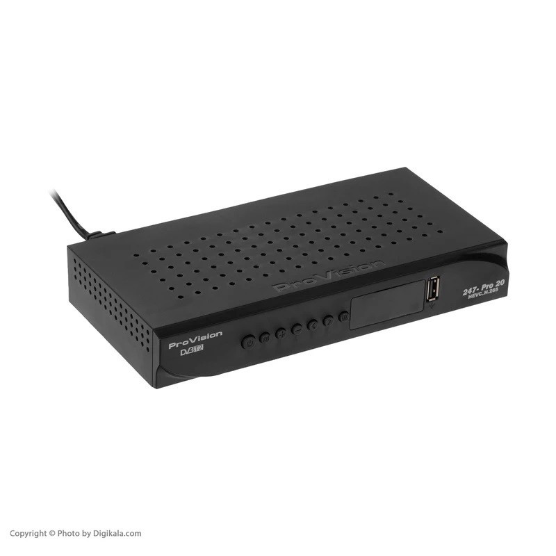 DVB-T گیرنده دیجیتال پروویژن مدل 247Pro20 به همراه آنتن رومیزی