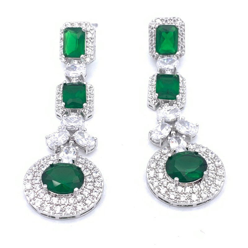 گوشواره آویز زنانه کلیو مدل جواهری KYG021
