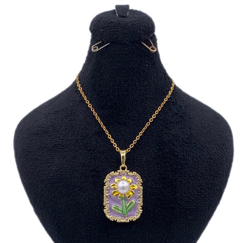 گردنبند دخترانه مدل میناکاری KYTAKP094