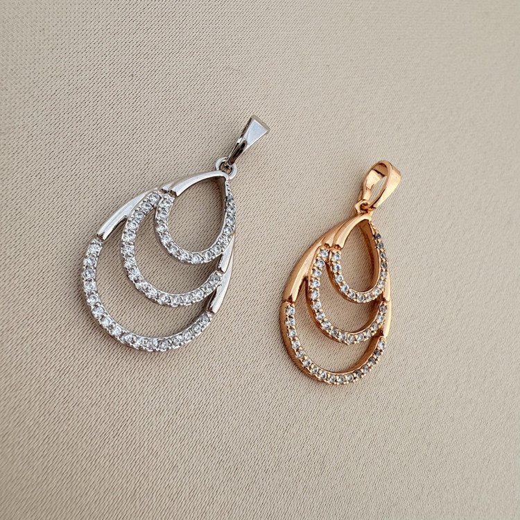 آویز گردنبند طرح اشک ژوپینگ مدل X001099729